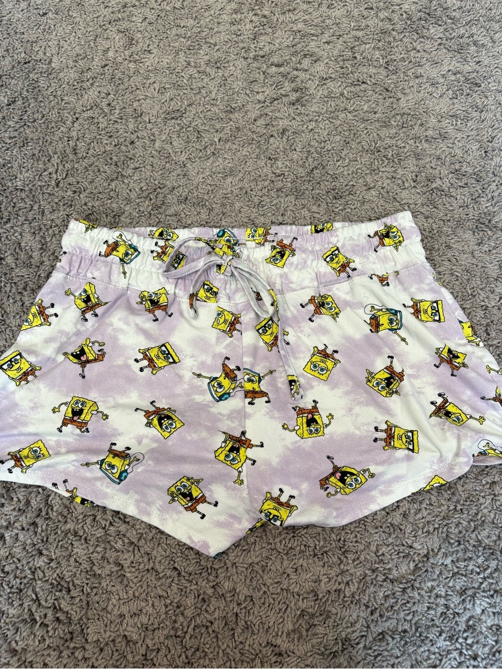 SpongeBob Print Lavender Women’s Lounge Shorts